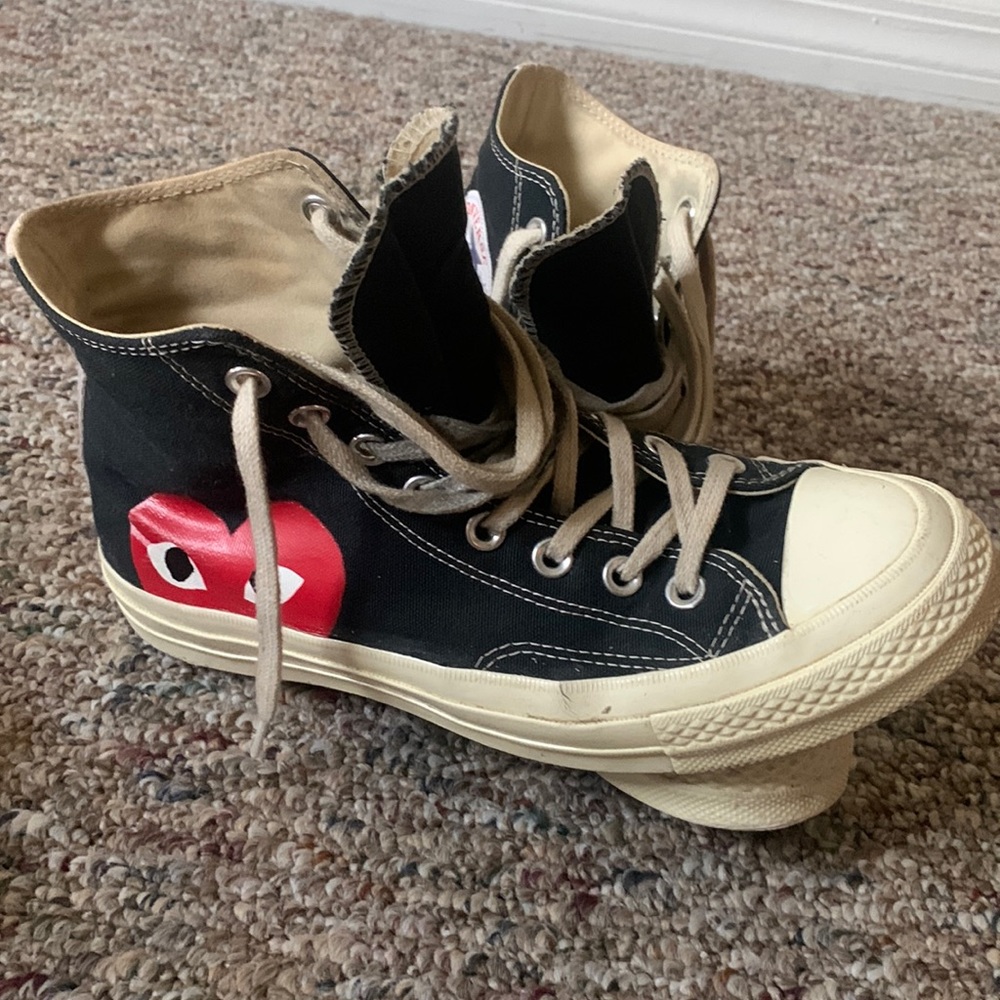 CONVERSE X COMME DES GARCONS PLAY ALL STAR CHUCK '70 HI - BLACK